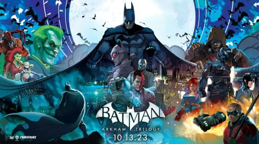 《蝙蝠侠:阿卡姆三部曲》将于10月13日登陆任天堂Switch