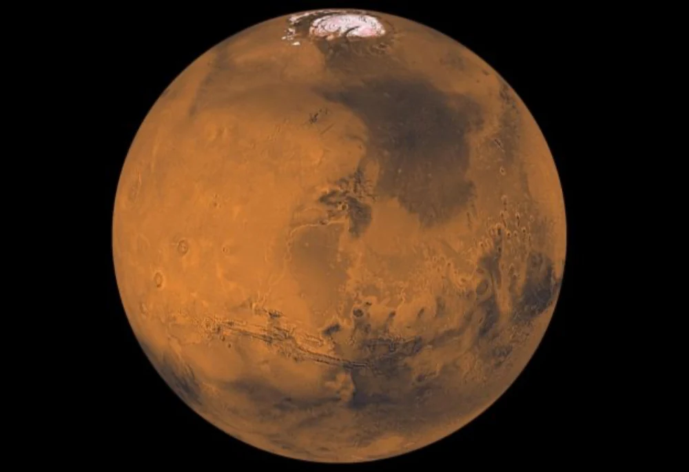 NASA拍到火星古代冰川移动时留下的地质痕迹