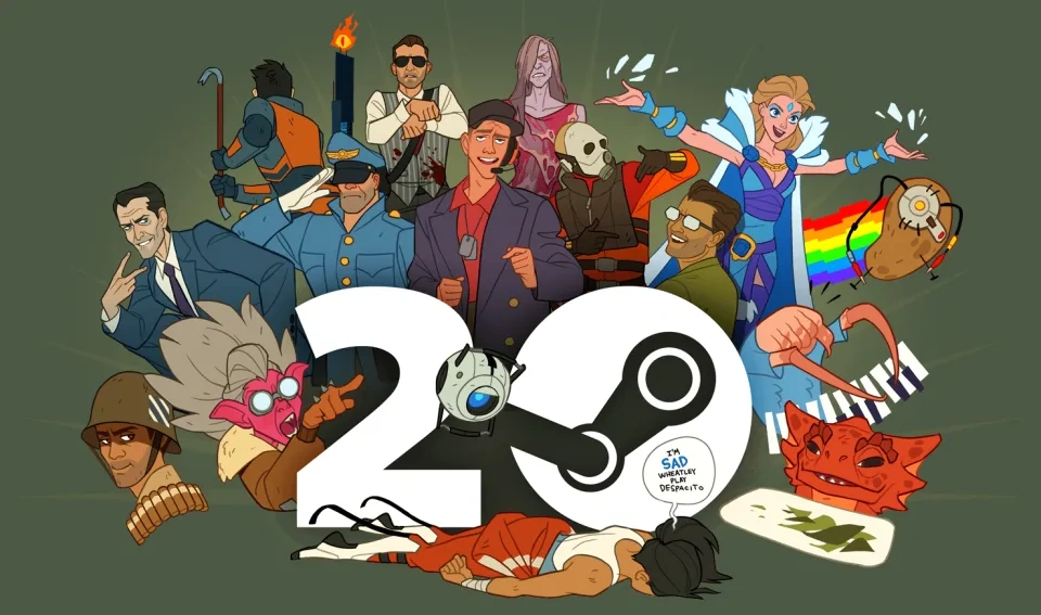 Steam成立20周年纪念日 热门游戏7至9折销售