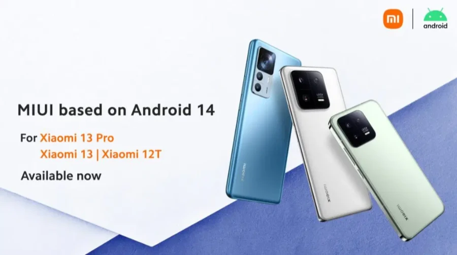 Xiaomi小米13系列和小米12T手机推出基于Android 14稳定MIUI更新