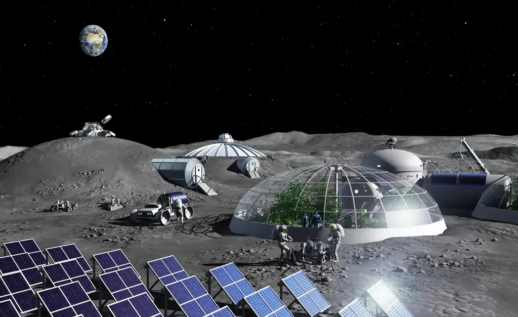 NASA成功建立月球基地 20名人类开启月球生活探索宇宙