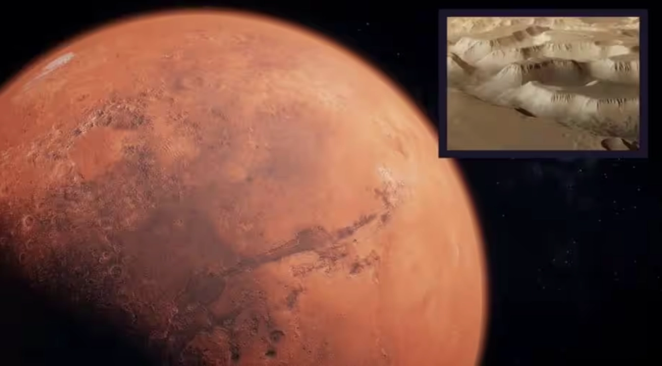 ESA欧洲航天局展示了其火星快车飞越火星“夜间迷宫”的视频非常震撼