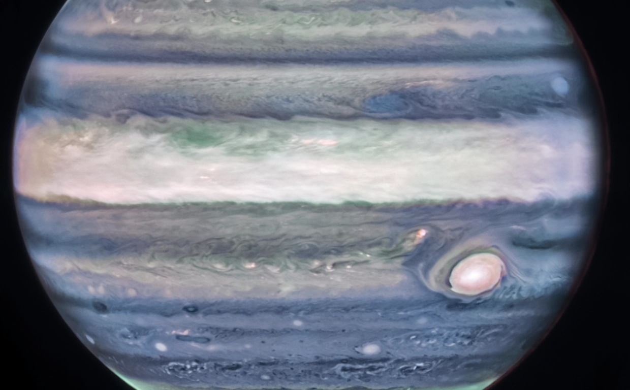 NASA 韦伯太空望远镜捕获木星大气层新特征