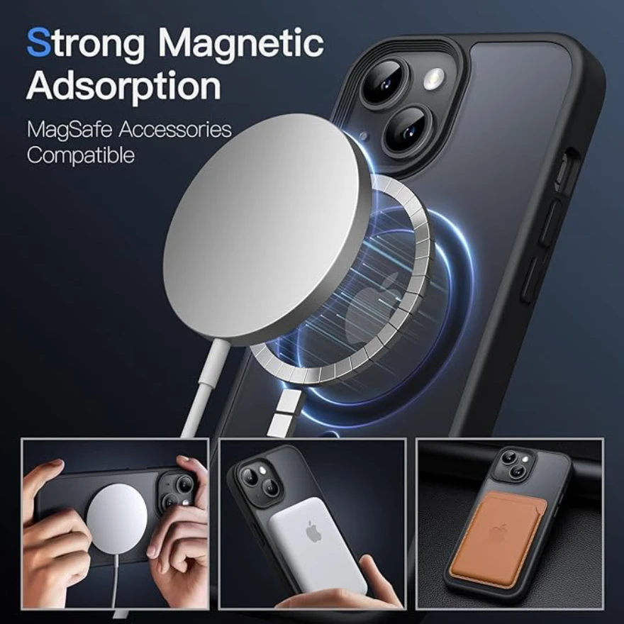 iPhone 15磁性手机壳新加坡亚马逊精选降价33% 兼容MagSafe半透明哑光