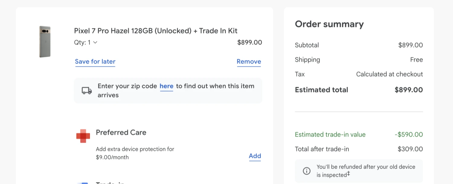Google Pixel 7 Pro手机仅309美元  Google Store美国商店这样买省590美元