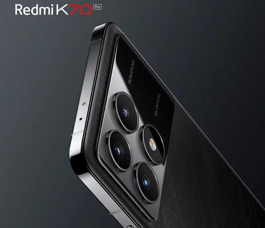 小米xiaomi Redmi K70 Pro手機(jī)外觀亮相 后置矩陣三攝