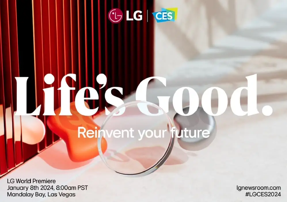 LG宣布将于明年1月9日举行CES 2024发布会