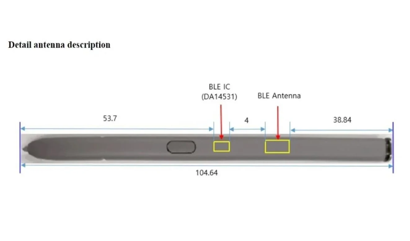 三星Samsung Galaxy S24 Ultra的S笔设计曝光 具有蓝牙LE连接手势