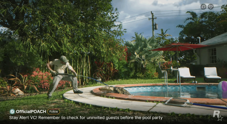 《GTA 6》首个预告片提前发布：罪恶都市背景，2025年发售