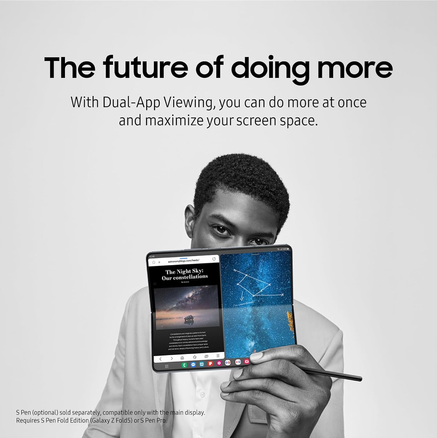 三星SAMSUNG Galaxy Z Fold 5：沉浸式大屏幕，引领未来手机体验，亚马逊仅售1499美元