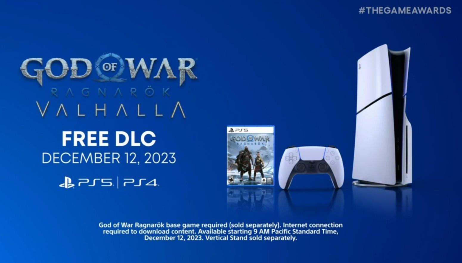 TGA 2023：《战神 5：诸神黄昏》游戏将于12月12日将推免费 DLC《英灵殿》