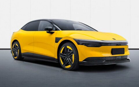 极氪ZEEKR 007亮黄色特别版车型申报图亮相 将于12月27日上市