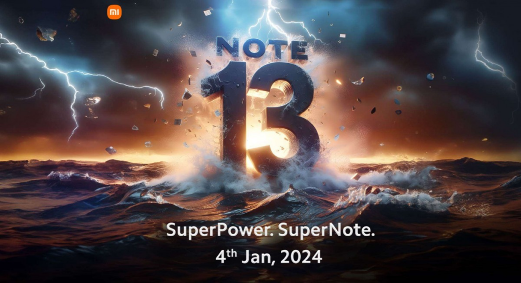 官方消息：紅米Note 13系列將于1月4日全球發(fā)布