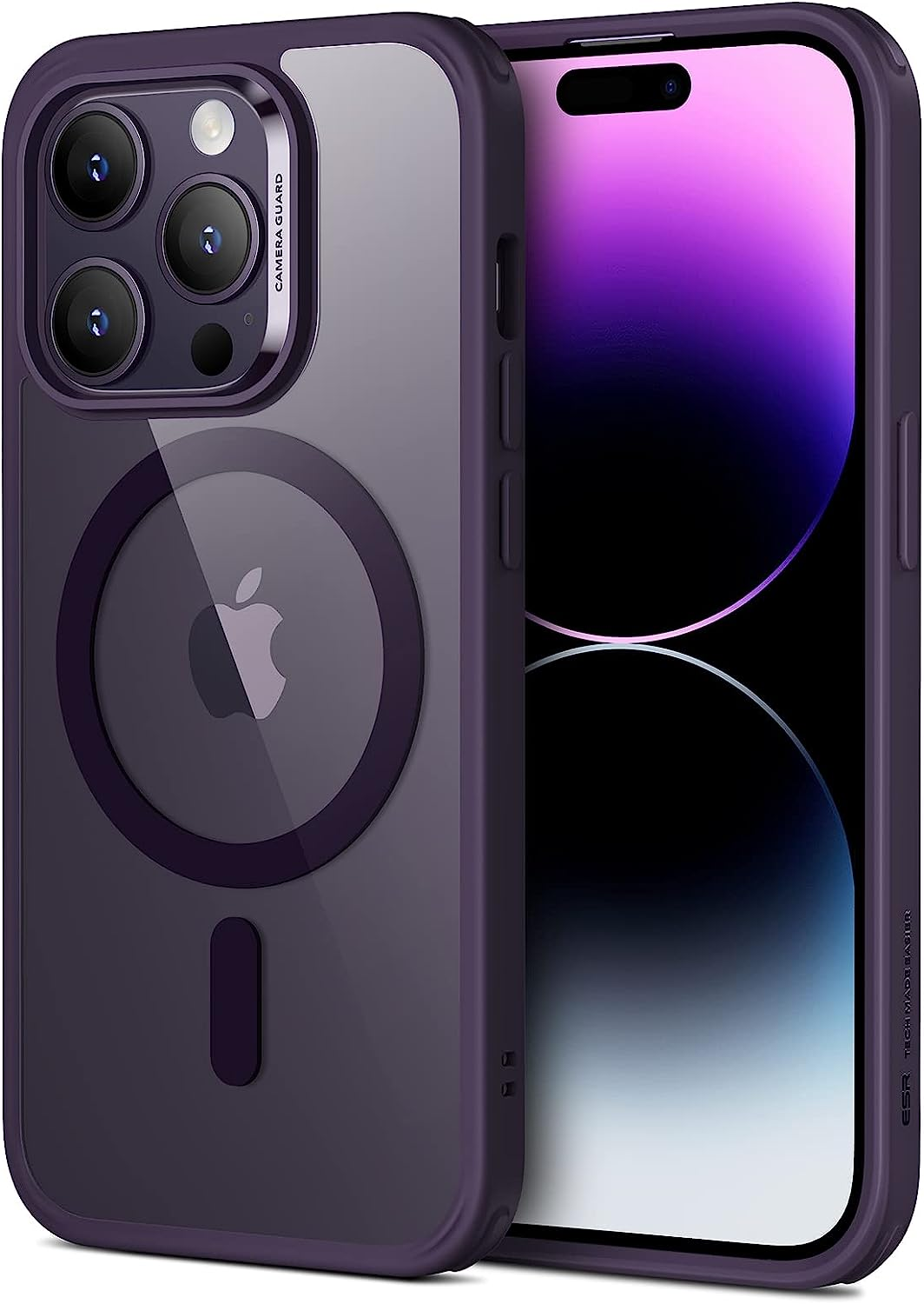 ESR iPhone 14 Pro磁吸透明手机壳（清新紫色）在英国亚马逊优惠2.60英镑，仅售10.39英镑