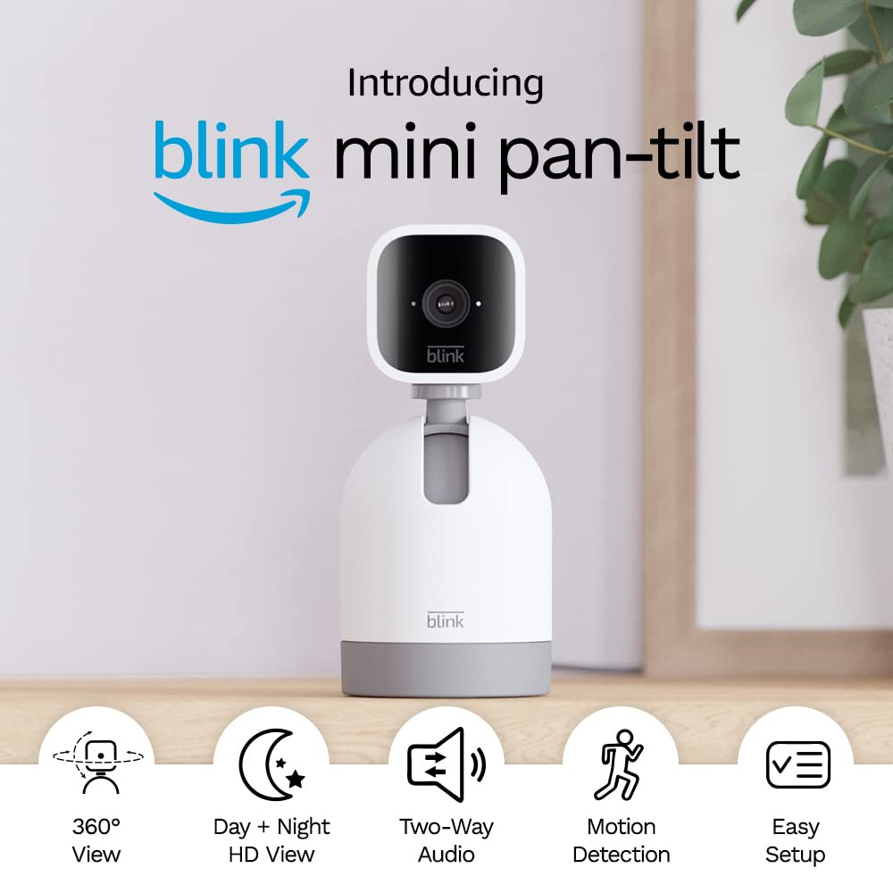 Blink Mini Pan-Tilt 室内安全摄像头在英国亚马逊优惠17.50英镑，售价仅为32.49英镑！