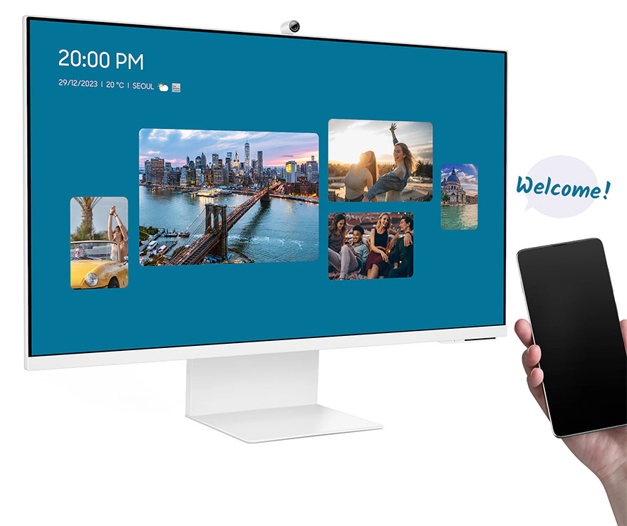 美国三星官网 三星Samsung 32英寸M80C智能显示器优惠200美元，仅售499.99美元！