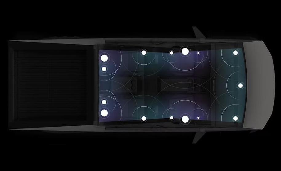 目录显示特斯拉Tesla Cybertruck配15个音响元件