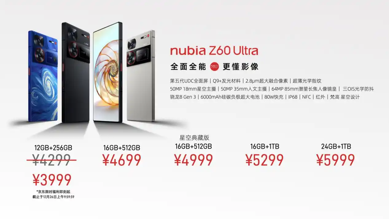 全面全能，更懂影像，努比亚Nubia Z60 Ultra正式发布