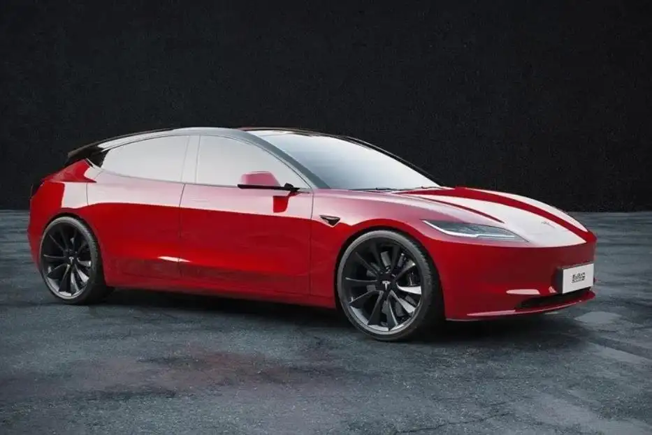 特斯拉Tesla Model 3 GT渲染图曝光，或引领纯电旅行车市场新潮流
