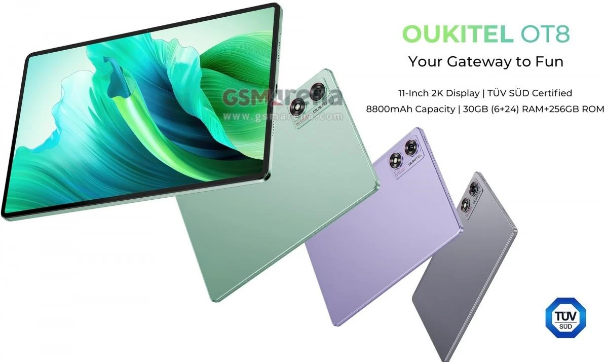 Oukitel即將推出新款平板電腦OT8 適合多種用途