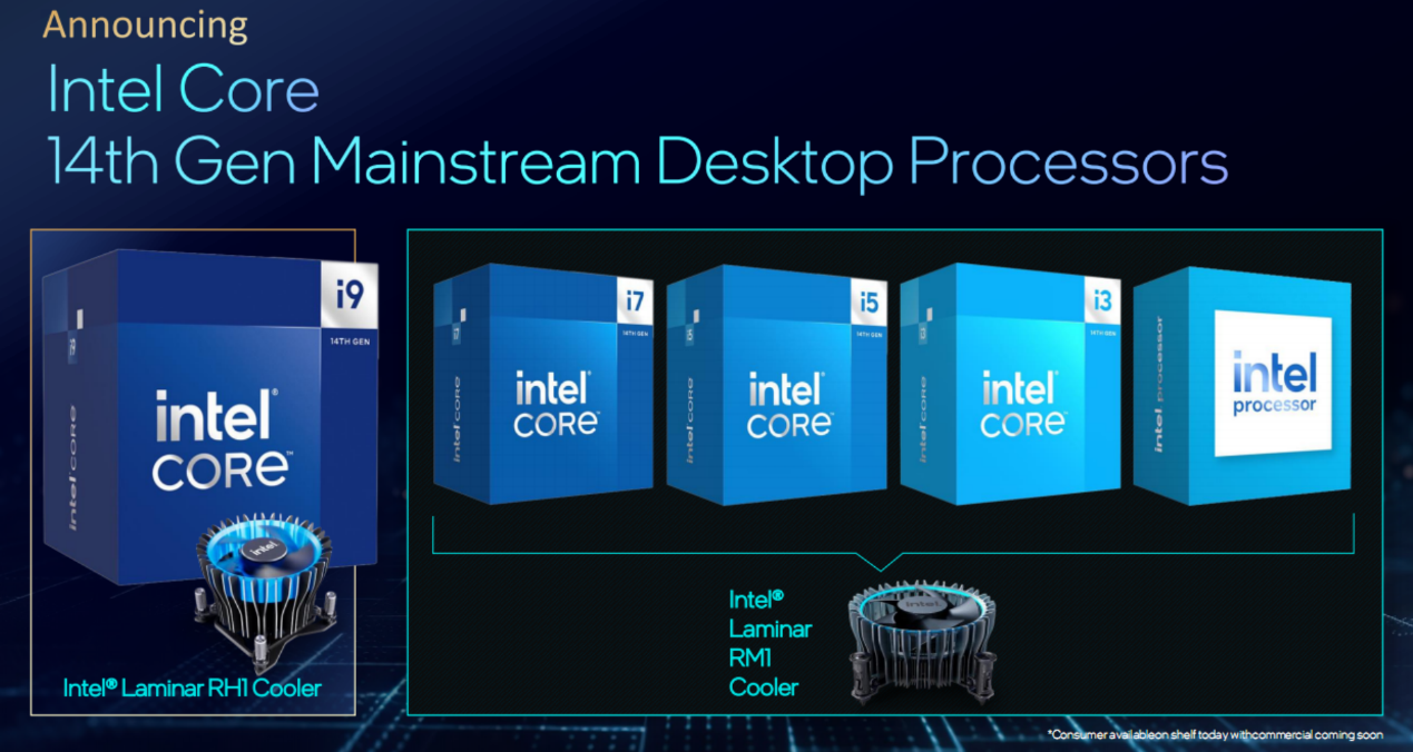 Intel发布桌面14代酷睿S系列全家福：这次不再是挤牙膏了