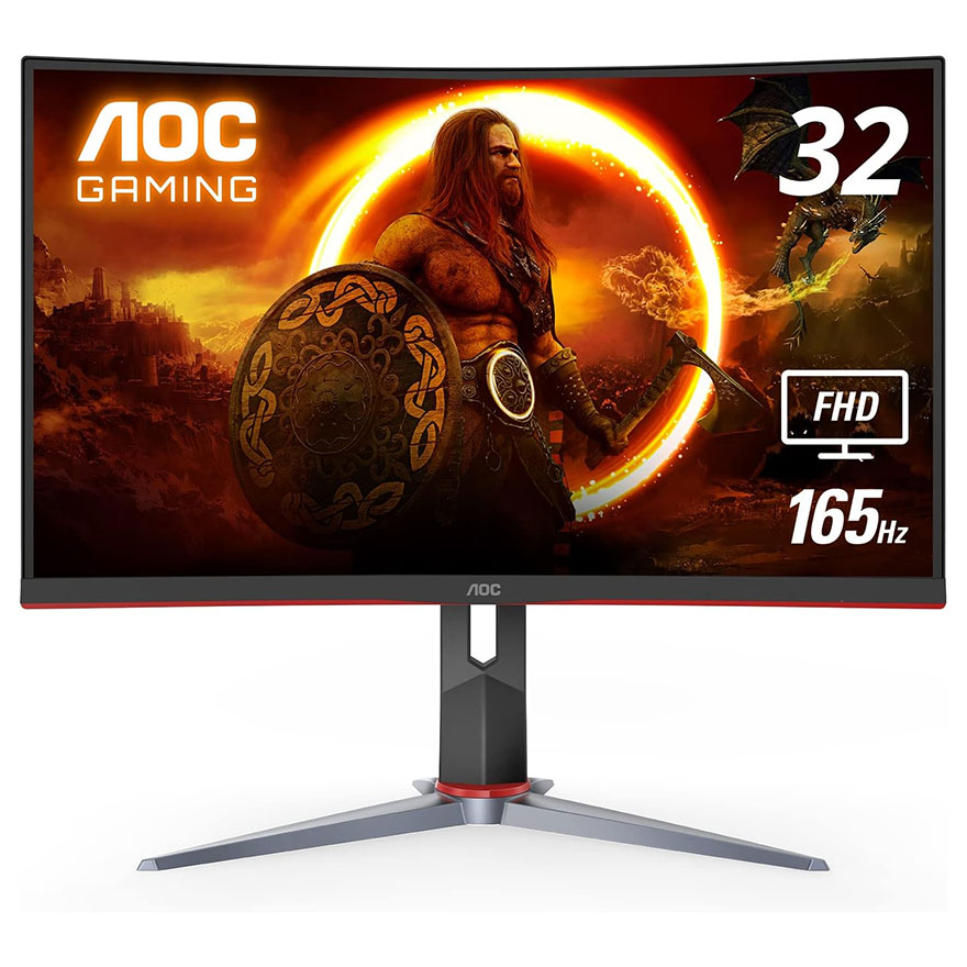 AOC C32G2 32英寸曲面显示器在美国亚马逊可以省30美元，仅售209.99美元！