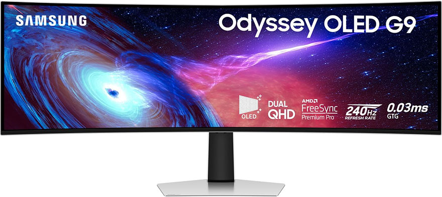 三星Samsung Odyssey G93SC系列曲面顯示器在美國亞馬遜可以省400美元，僅售1200美元！