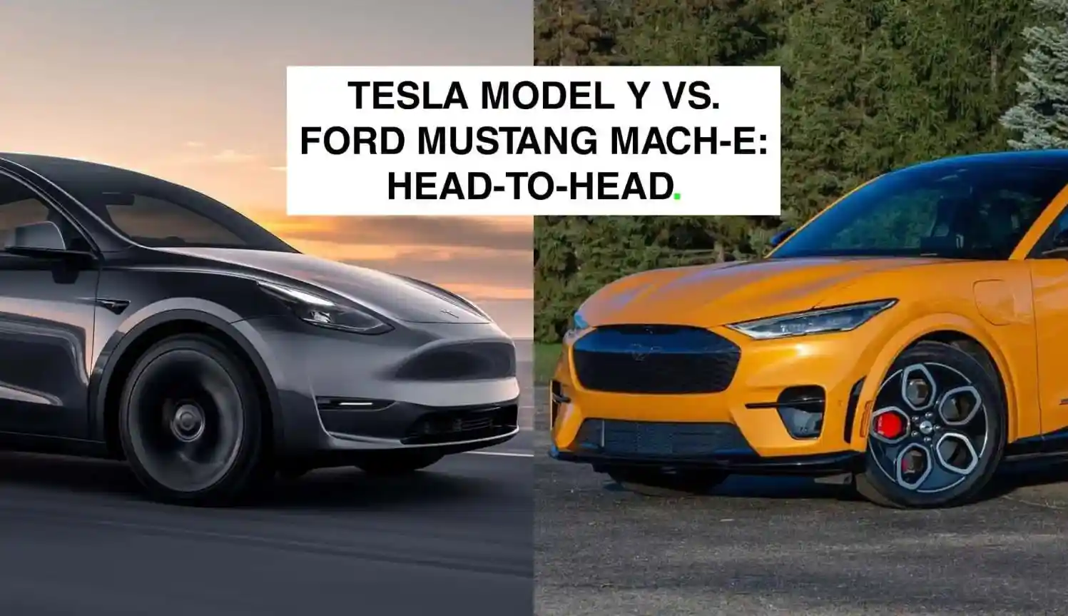 特斯拉Tesla Model Y vs福特Ford Mustang Mach-E：电动跨界车的较量