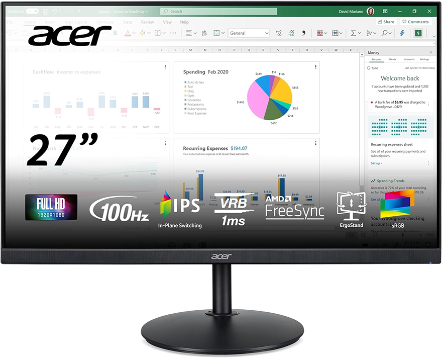 宏碁Acer Ecran CB2在加拿大亚马逊可以省28美元，仅售161美元！