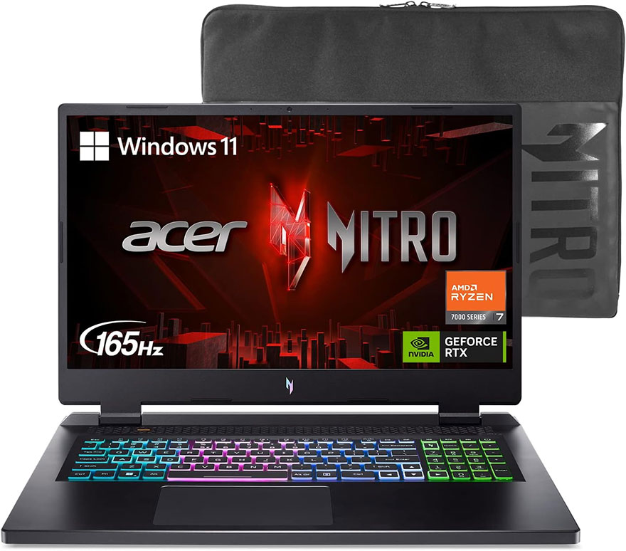 宏碁Acer Nitro 17笔记本在美国亚马逊可以省250美元，仅售1149.99美元！