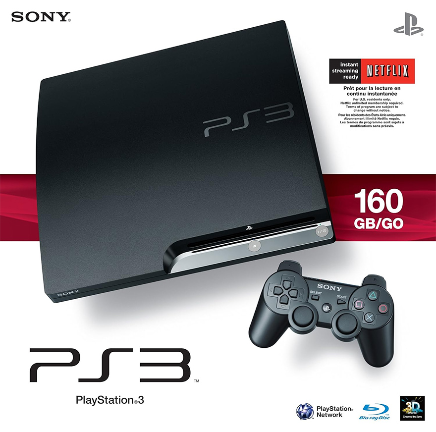 翻新版索尼sony PlayStation 3 游戏机在美国亚马逊可以省9美元，仅售190美元！