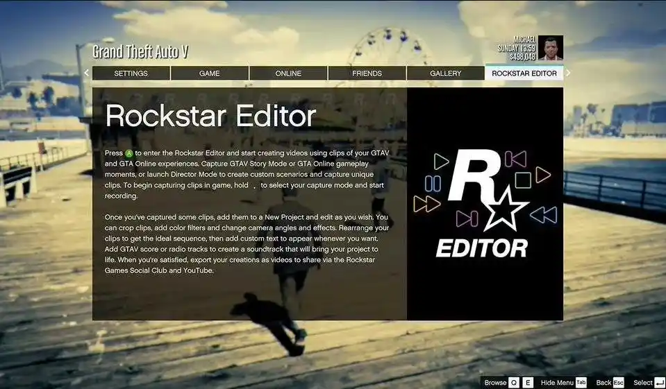 官宣：《GTA5》PS4/XboxOne版“Rockstar编辑器”将关闭