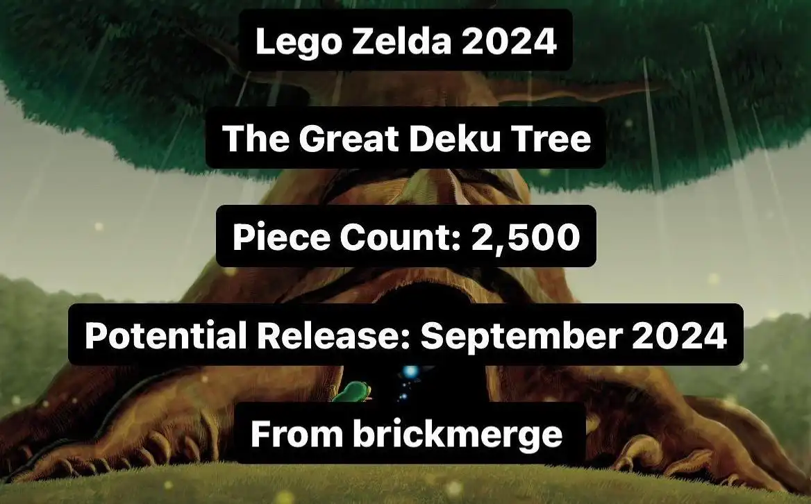 传闻乐高LEGO《塞尔达传说》大德库树套装即将在9月与玩家见面