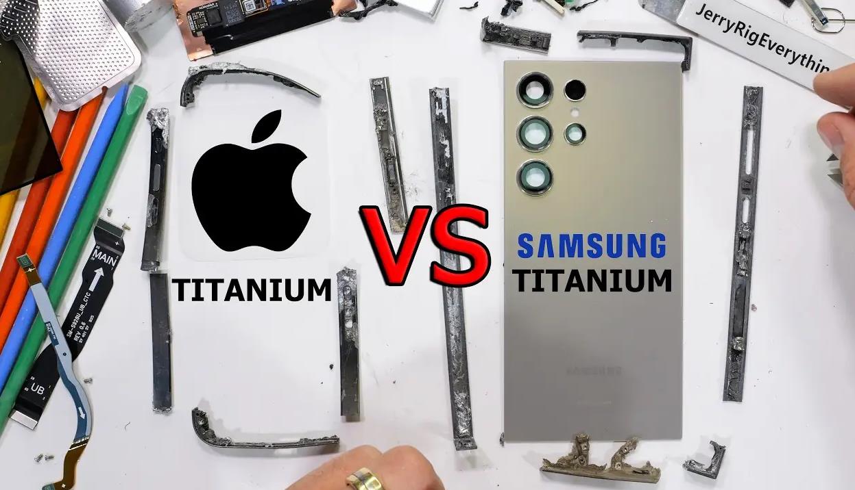 钛合金框架对比：Samsung Galaxy S24 Ultra vs Apple iPhone 15 Pro Max谁更胜一筹？