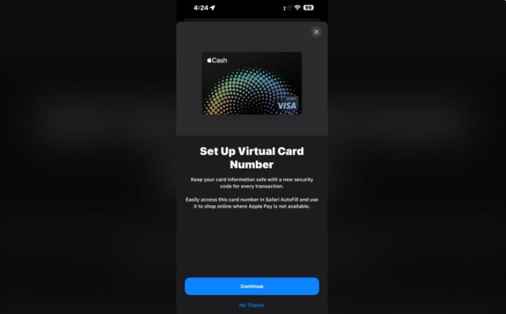 iOS 17.4新功能爆料：Apple Cash新增虚拟卡号，购物不再局限于Apple Pay