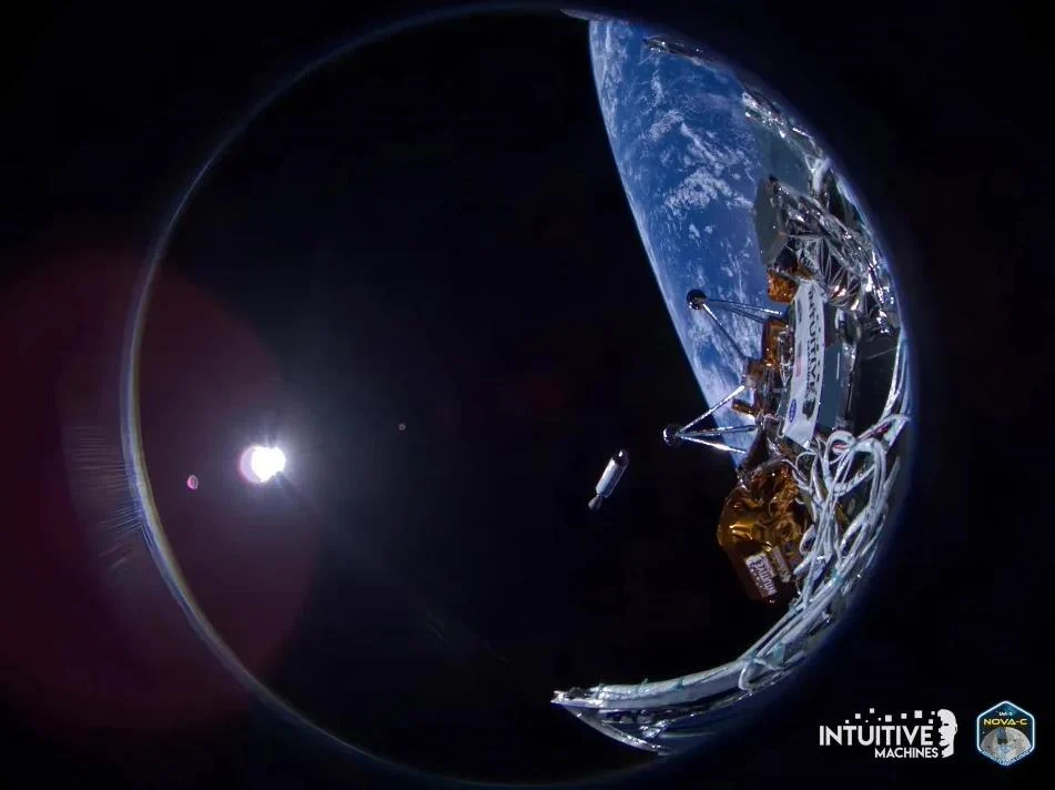 商业月球着陆器“奥德修斯”启航 传回惊艳地球照片