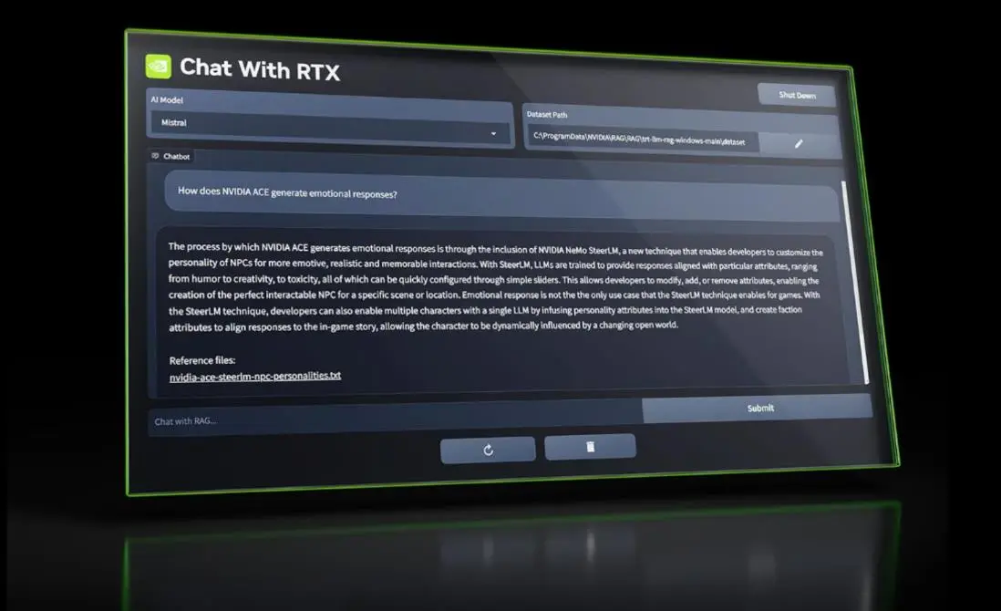 NVIDIA推出AI聊天机器人：Chat with RTX，引领本地AI新纪元