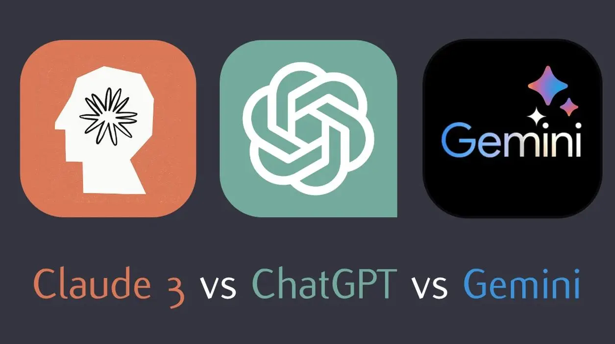 Claude 3 vs ChatGPT vs Gemini：AI模型性能全面对比