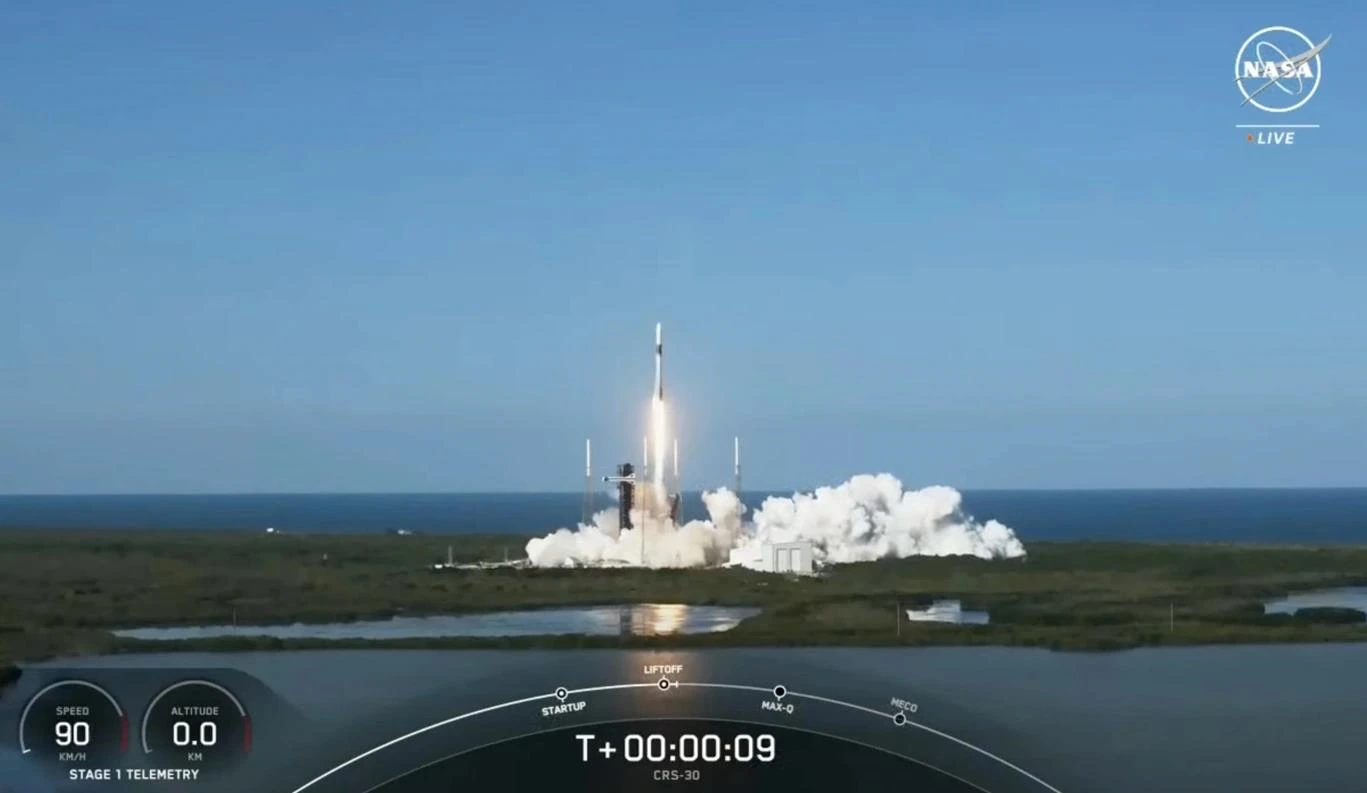SpaceX龙飞船完成第30次货运补给任务，送达国际空间站2.7吨物资