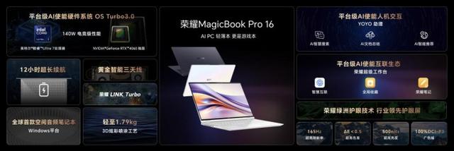 AI加持 效率加倍：榮耀MagicBook Pro 16正式開售，首銷尊享價5999元起