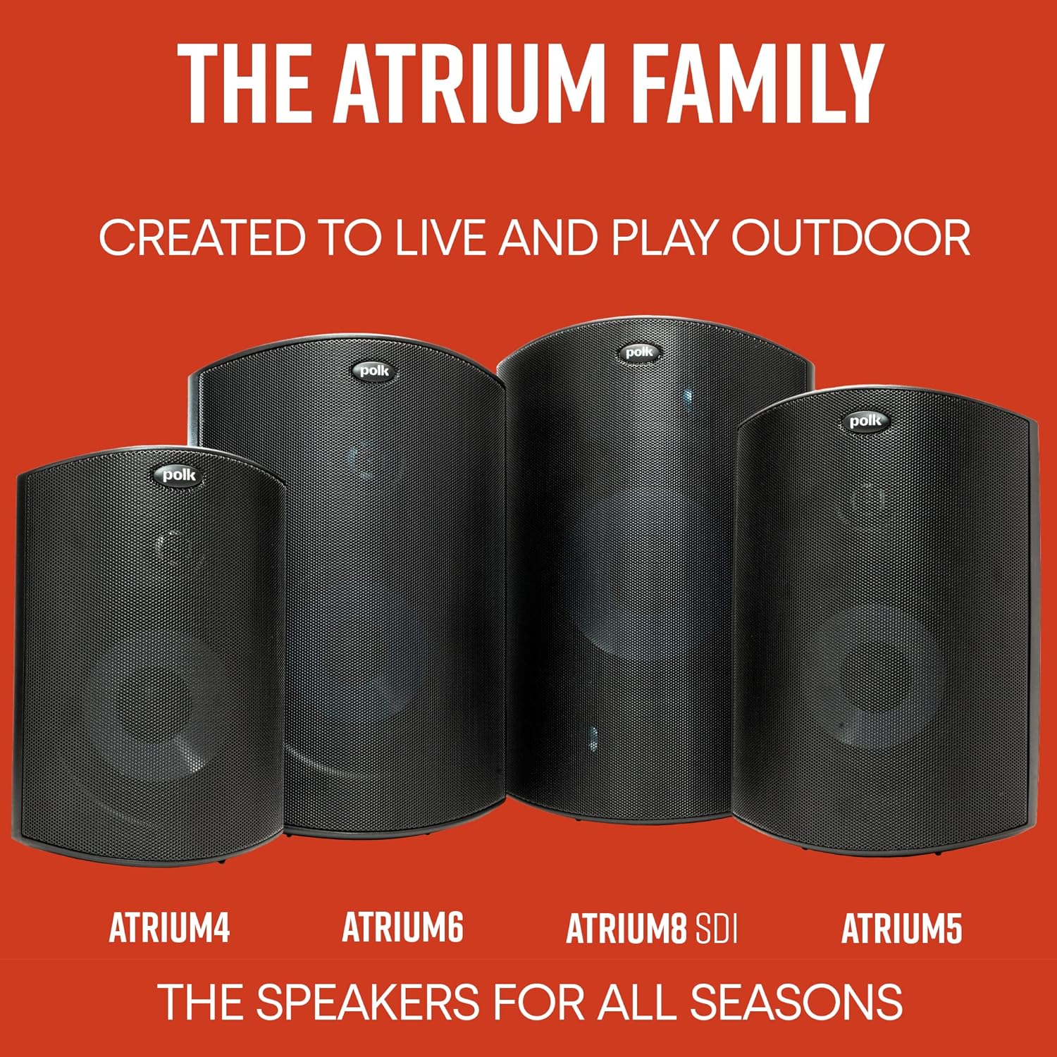 美国亚马逊限时折扣：Polk Audio Atrium 4户外音箱，强劲低音，限时折扣仅需119美元！
