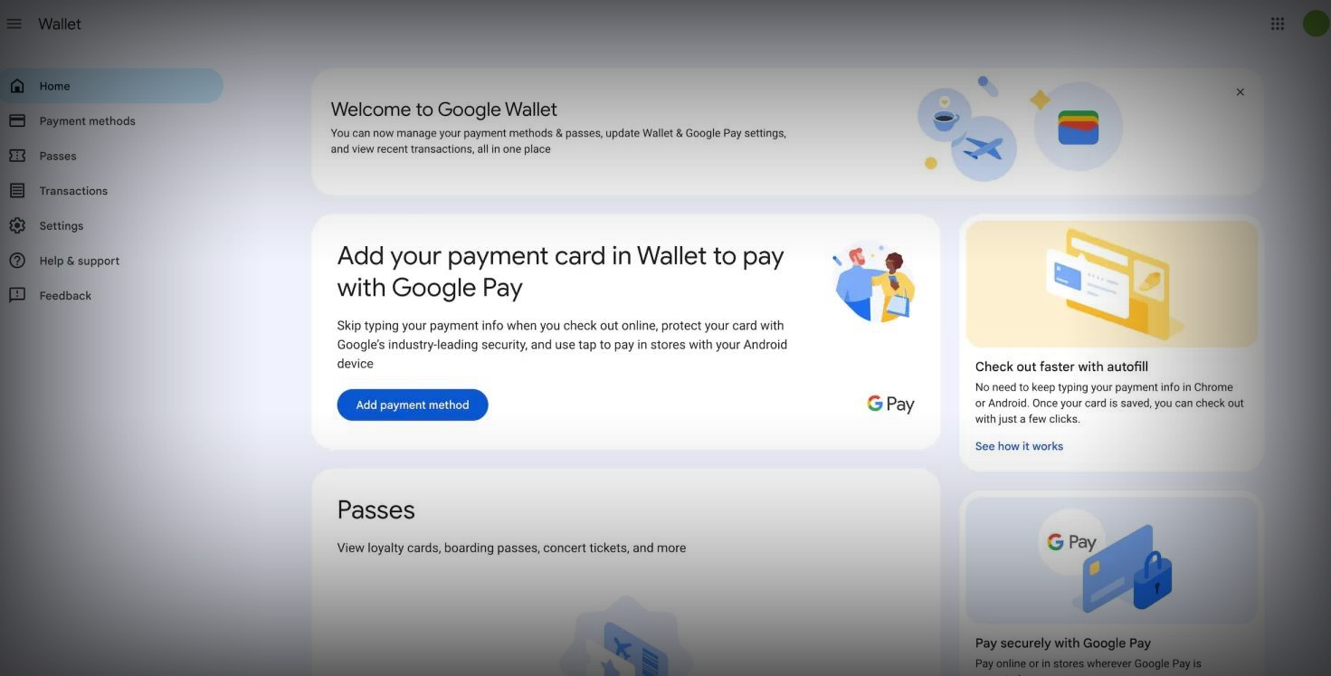 谷歌钱包Google Wallet网站上线：一站式管理支付与通行证新功能亮相