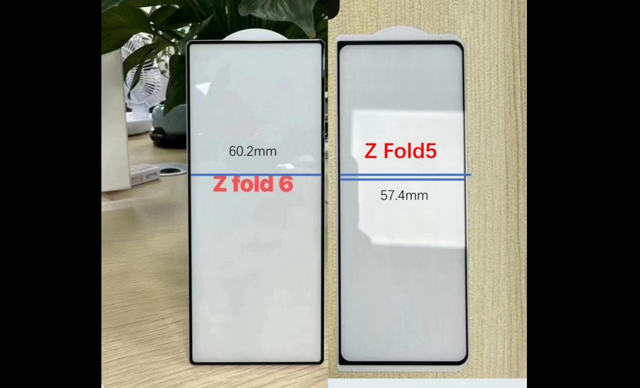 三星Galaxy Z Fold6设计曝光：外屏增宽5%，圆角变直角