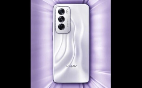 OPPO Reno 12系列手机外观揭晓：小直屏设计搭配银紫配色
