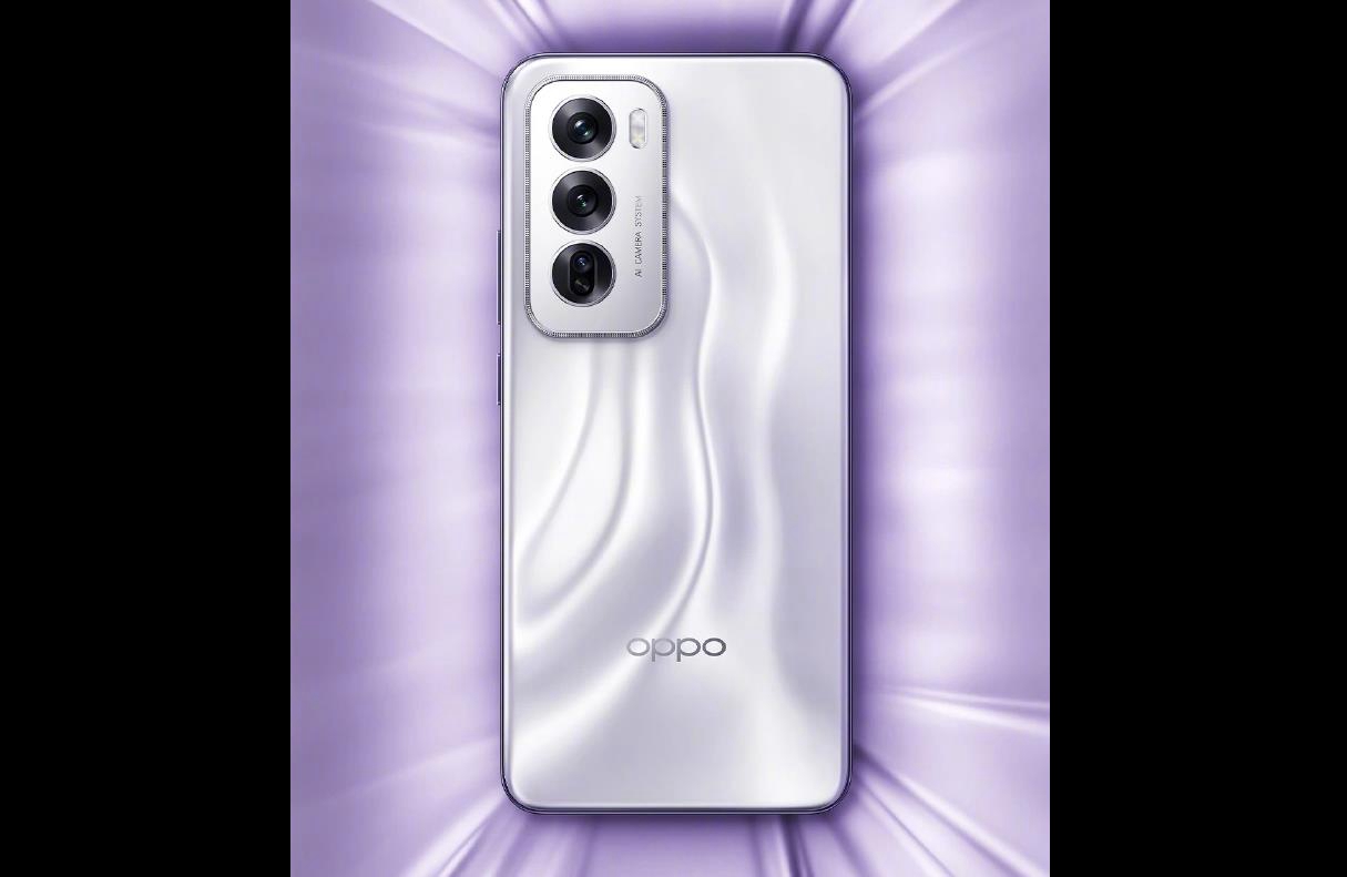 OPPO Reno 12系列手機外觀揭曉：小直屏設計搭配銀紫配色