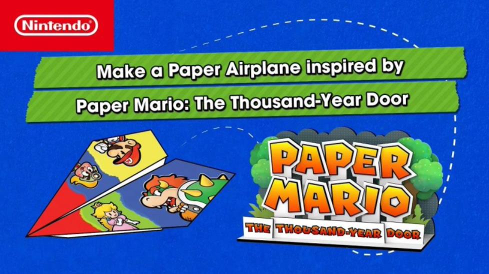 任天堂携手纸飞机大师推出《纸片马力欧：千年之门》主题纸飞机