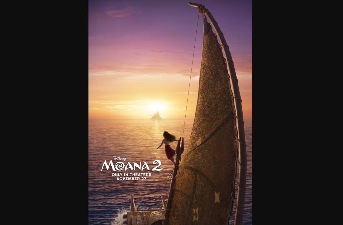 《海洋奇缘 2》定档2024年11月，莫阿娜与毛伊再启新航程