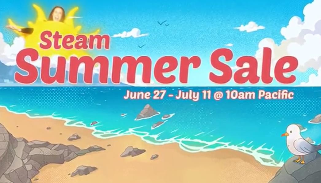 Steam夏季特卖宣传片重磅发布：数千款游戏折扣、全新海鸥贴纸等你来拿！