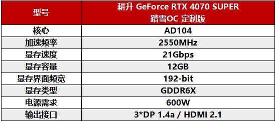 踏雪靈霄，自爭天命！耕升 GeForce RTX 4070 SUPER 踏雪OC 定制版來襲！