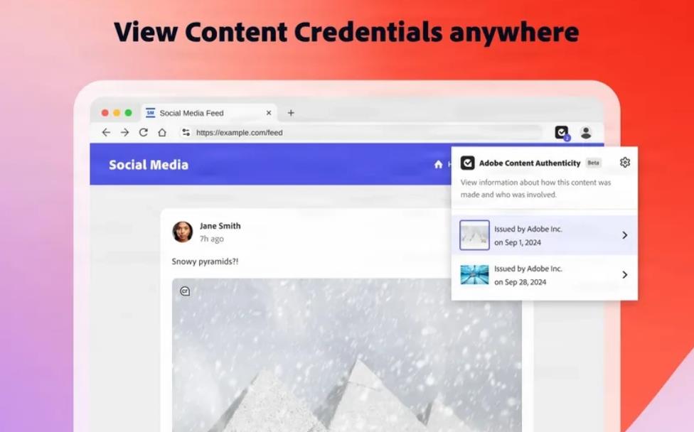 Adobe推免費(fèi)網(wǎng)絡(luò)應(yīng)用：創(chuàng)作者可貼“內(nèi)容憑證”防AI濫用